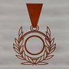 Medal design in a vector format, suitable for digital cutting machines like Cricut.