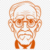 Free Vector Clipart of a Gentleman Simple line art representation of a man.