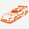 High-Performance Vector Car Design A high-performance sports car in motion, designed as a vector graphic.