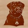 Vector Rottweiler Head Design A detailed illustration of a Rottweiler's head, designed for use in various digital formats.