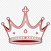 Free Crowns Clip Art A digital illustration of a crown in vector format, suitable for cutting machine projects and stencils.