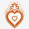 Sacred Heart Vector Art SVG vector art illustration of the Sacred Heart symbol, suitable for commercial or personal use.