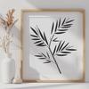 Rounded Edges Leaf Design A detailed vector illustration of a single leaf with rounded edges and veins.