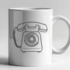 Digital Communication Symbol Illustrated telephone symbol for digital design and communication