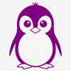 Adorable Flightless Bird Illustration A stylized illustration of a penguin, a type of flightless bird found in the Antarctic region.