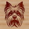 Cutest Yorkshire Terrier Clip Art Small-sized dog breed with distinctive features.