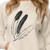 A high-quality vector illustration of a single feather.