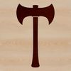 Digital Axe Design Vector High-quality digital illustration of a versatile hand tool.