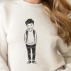 Simple child design vector art A simple illustration of a young child standing alone, suitable for personal or commercial use.