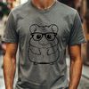 Cute Hamster Cartoon Character A cartoon hamster character wearing glasses and standing on its hind legs.