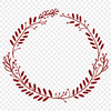 Free Vector Art Floral Wreath A floral wreath design created using vector art elements.
