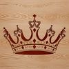A digital crown illustration in a vector format, suitable for printing and cutting with various machines.