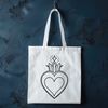 Beautiful Religious Symbol SVG File An SVG icon representation of the Sacred Heart symbol in religious art.