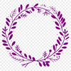 Beautiful Hand-Drawn Wreath Pattern A floral wreath design made from intricate vector shapes and lines.