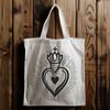 Beautiful Religious Icon SVG Design Sacred Heart icon in vector format for digital designs.
