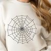 Beautiful Vector Design - Free SVG Spider Web Clip Art A high-quality SVG representation of a spider web, ideal for use with cutting machines like Cricut or laser cutters.