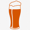 A Stylish Beer Illustration A stylized illustration of a beer in a glass.