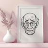 Male Figure Illustration in Various Settings A vector illustration of a mature male figure in various settings.