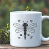 Beautiful Dragonfly Illustration in Scalable Vector Format A detailed, scalable dragonfly illustration suitable for cutting machines and vector graphics.