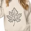 Free Leaf Clip Art Image A detailed illustration of a single leaf with precise lines and shapes.