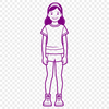 Child Illustration Free Design Free SVG clip art design featuring a child.