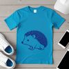 A detailed illustration of a hedgehog, suitable for cutting with a Cricut or laser cutter.