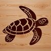 A detailed illustration of a sea turtle in its natural habitat, suitable for vector art projects.