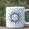 Stylized Solar Symbol Clip Art A stylized illustration of the sun, suitable for vector art designs.