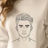 Male Vector Graphics for Digital Design A male figure designed as scalable vector graphics (SVG) for digital use and various applications.
