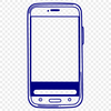 A high-quality digital representation of a mobile phone in vector format.
