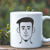 Free SVG Graphic Male Design Male figure illustration in scalable vector format.