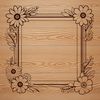 A free SVG frame design for various digital uses, including cutting machines like Cricut.