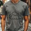 Fluffy White Cloud Vector A white, fluffy cloud illustration created as a vector graphic.