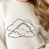 A stylized cloud icon created in vector format.
