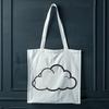 Beautiful Cloud Vector Art A white, puffy cloud illustrated in a vector format.