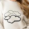 Cloud Icon Vector Graphics A stylized cloud icon designed as vector art for use in digital designs.