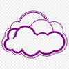 Beautiful Cloud Vector Graphic A stylized illustration of a cloud used as a vector graphic element in design projects.