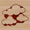 Puffy Cloud Vector Illustration A simple vector illustration of a cloud with puffy white texture, suitable for digital designs.