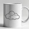White Cloud Illustration Vector Graphic A simple white cloud illustration in vector format.