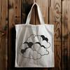 Stylized Cloud Icon A stylized illustration of a cloud, suitable for vector design and cutting machine projects.