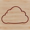 Beautiful Puffy Cloud Vector Design A vector graphic design featuring a cumulus cloud with soft, puffy texture.