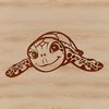 Wild Animal Clip Art Collection A detailed illustration of a sea turtle swimming in the ocean, suitable for various design applications.
