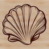 Free Vector Seashell Clip Art A detailed vector illustration of a seashell, suitable for seaside-themed designs.