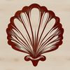 Coastal Treasure Graphic An SVG graphic representation of a seashell, ideal for use in cutting machines like the Cricut or laser cutters.
