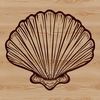 Beautiful seaside decor with an ornate seashell illustration An SVG rendering of a decorative seashell, ideal for crafting and DIY applications.