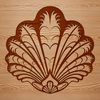 Beachy Seashell Design for Cutting Machines Illustrated seashell design suitable for vector graphics and cutting machines like Cricut.