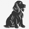 Sitting Cocker Spaniel Clip Art