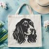 Cocker Spaniel Vector Drawing In SVG, PNG, PDF And DXF Formats