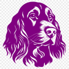 Beautiful Cocker Spaniel In DXF - For Free Download, Commercial Use