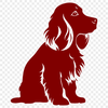 Creative Cocker Spaniel In SVG, PNG, PDF And DXF File Formats - Free